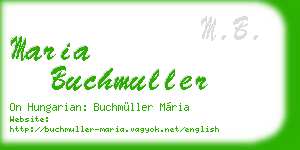 maria buchmuller business card
